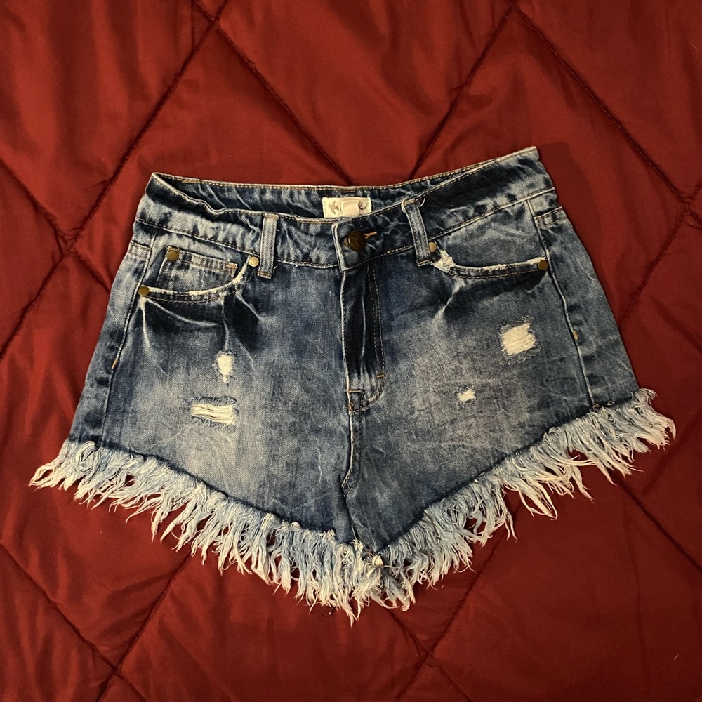 Boutique distressed shorts